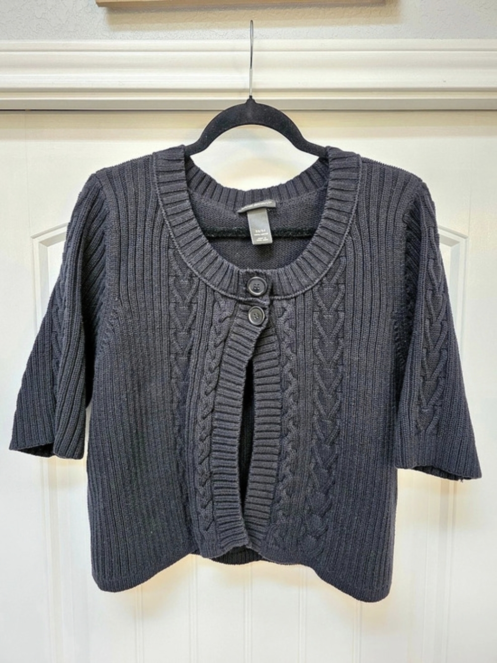 Lane Bryant Cable Knit Black Sweater Size 22/24
